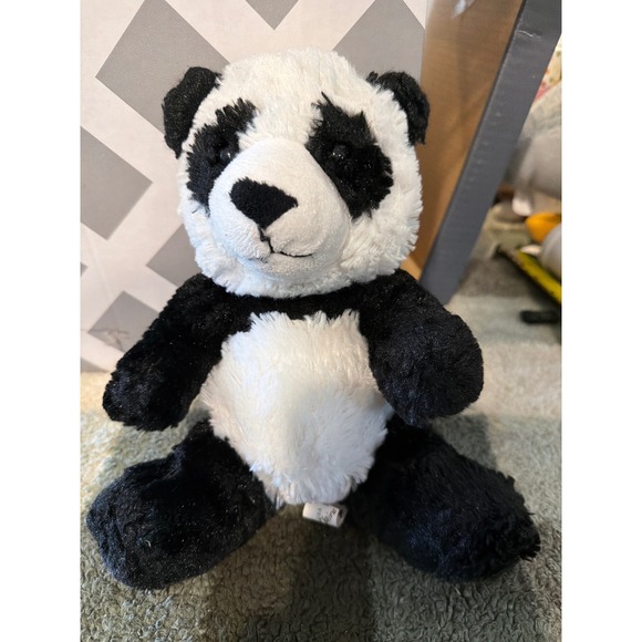 Books-A-Million Other - Books-A-Million Panda Bear Plush Stuffed Animal Black White 7 inch Sitting Toy